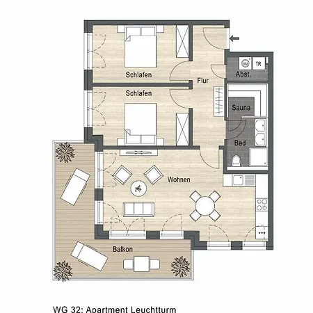 Appartement App 32 - Leuchtturm, Riviera *